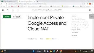 Implement Private Google Access and Cloud NAT | Google Cloud Platform| qwiklabs