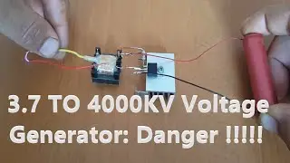 Yüksek Gerilim Transformatör Yapımı 😱 ☠ ⚡3.7 Volt To 400kv High Voltage  High Volt İnverter ☠⚡