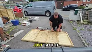 How to cut a fence panel to size