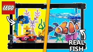 I Turn LEGO Aquarium Into REAL