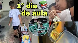 PRIMEIRO DIA DE AULA  DO BRYAN + ROTINA DA MANHÃ E ALMOÇO