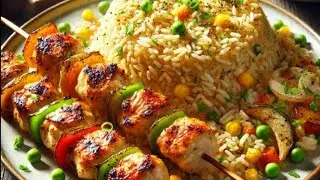 fried rice with Manchurian recipe / Chinese rice with chicken shashley/  recipe #recipe