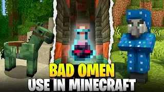 5 potential uses of OMINOUS POTION IN MINECRAFT