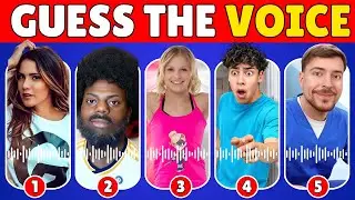 Guess the YouTuber by the Voice | YouTuber Voice Quiz | Mr Beast, IShowSpeed, Salish, Royalty Family