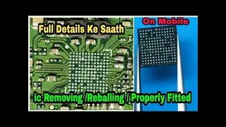 Power IC removing/reballing/fitting #poweric #reballing #repairing #viralvideo #mechanic #babatools