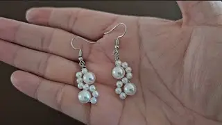 Aretes con perlas// Tutorial 👉