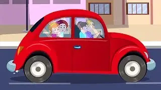 Daddys Красный автомобиль | песни для детей | Daddys Red Car | Kids Songs | Schoolies Russia