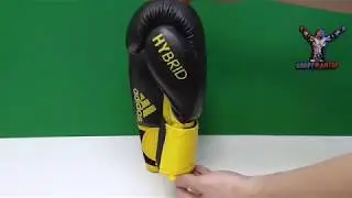 Боксерские перчатки Adidas Hybrid 100 черно-желтые