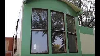Finishing up the Windows on the Tiny House DIY Epoxied Triple Pane Windows