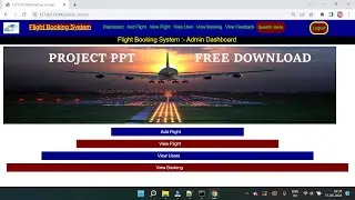 PPT(Synopsis)  | Airline Reservation System | Python Django  - Free Download