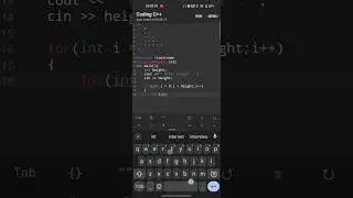 Triangle pattern in c++ || programming || c++   