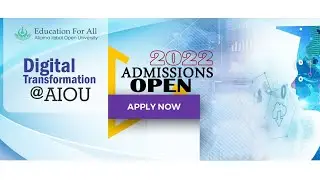 AIOU Admissions Autumn 2022 | Phase-1 | Online admission procedure | AIOU