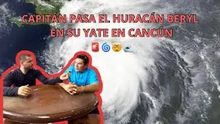 CAPITÁN PASA HURACÁN BERYL EN SU YATE 🚨🌀🤯🛥️.