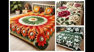 Nice sheets knitted with wool (share ideas)#crochet #knitting #design #sheet