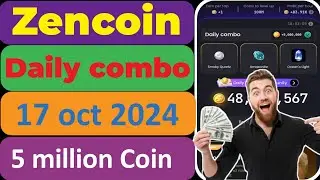 zencoin daily combo 17 Oct 2024 || zencoin daily combo today || zencoin daily cards