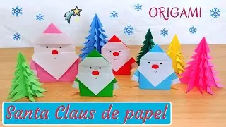 Santa Claus de papel - Paper Santa Claus -Origami
