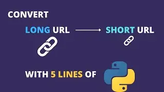 Build your own url shortener in 5 lines of python code ?! || link shortener using python ||
