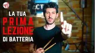How to play the DRUMS // starting from scratch with the FIRST LESSON!