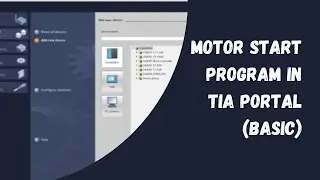 Motor start program in Tia portal | Basic
