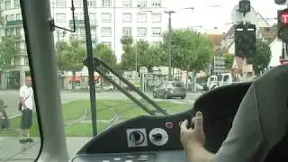 Strasbourg Tram Driver's Eye View - Landsberg to Kehl Bahnhof - France to Germany - Line D