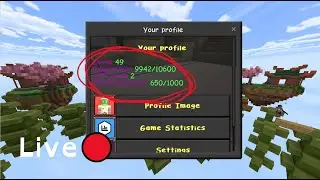 LIVE 🔴 Getting to Level 50 in CubeCraft!