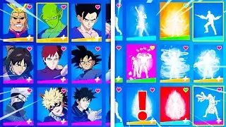 All Fortnite Anime Collab Skins & Emotes (My Hero Academia, Naruto, Culture Festival Dance)