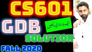 CS601 GDB Solution FALL 2020 || gdb CS601 Data Communication Solution 2020 By Abid Farooq Bhutta