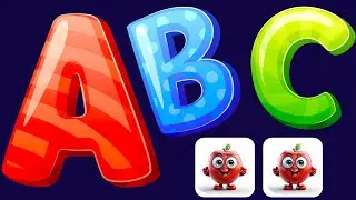 A For Apple 🍎|🍎ABC Phonics Song: Fun Alphabet Sounds & Phonics Rhyming Words for Early Learning