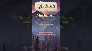 Ismlar Manosi - MASHHURA✅️ 