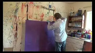 Painting over an Old Abstract Painting in real time