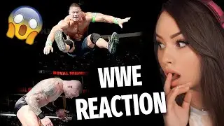 Girl Watches WWE Wrestlers Selling Missed/Botched Moves REACTION !!! #5