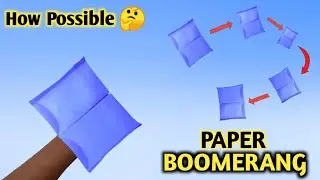 Boomerang Plane | How to make paper boomerang plane | Paper plane boomerang