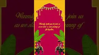 South Indian Wedding Invitation Video | Caricature Wedding Invite | WhatsApp Wedding Invitation