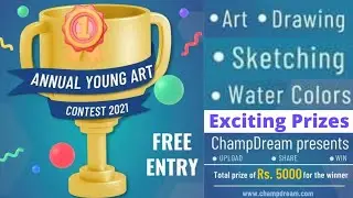 Online Art Competition 2021 Free, Online Art Contests 2021, Win Cash Money🤑 