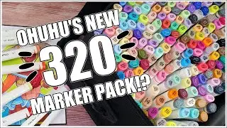 FIRST LOOK with The Ohuhu 320 Markers Pack!!!🤩