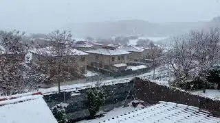 Villalbilla January 2021 - snowing