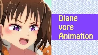 【vore】Diane vore Animation【丸呑み】