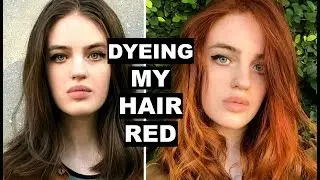 DYEING MY HAIR RED!