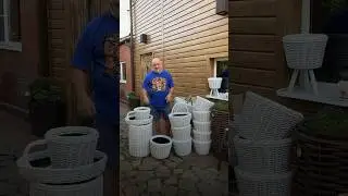 Мы не двойняшки, мы тройняшки! #длясада #сад #кашпоизротанга