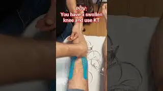 #kinesiotaping for #knee #pain #swelling #injury