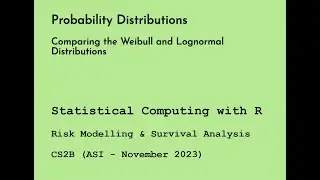 Comparing the Weibull and Lognormal Distributions