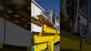 Empilhadeira Elétrica Subindo Rampa Niveladora | SAUR #shorts #expedição #rampa #niveladora #saur