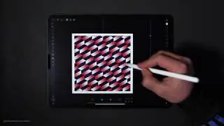Abstract Stairs | iPad Pro Art | Affinity Designer Drawing
