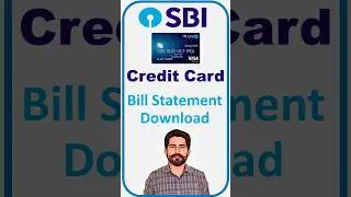 How to Download SBI credit card bill statment