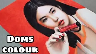 Drawing Jennie from black pink with doms colour pencils. |aws|