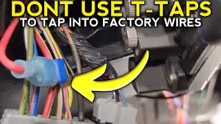 Don't Use Ttap connections instead Military splice and solder the wire connections