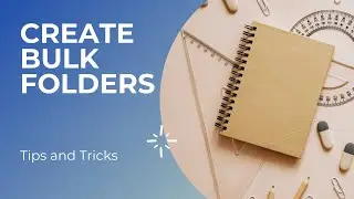 How to create multiple folders using one command - in Tamil