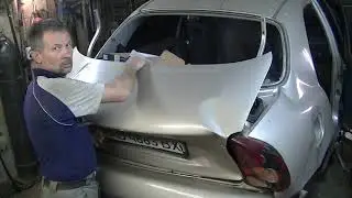 How to pull a car body without a stand. Lanos. Part 2.
