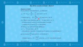 Bac 2012 , SVT et PC , session normale  Enoncé exercice 4 , Prof Bensmail badradine