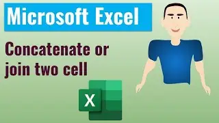 How to Concatenate or join two cell in  excel